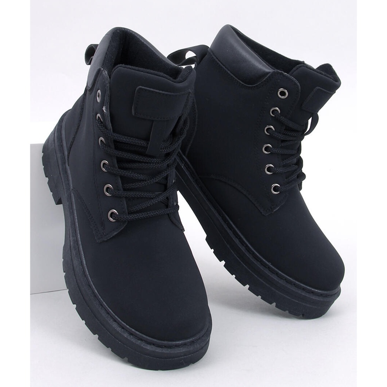 Kellers Bottes en bois noires pour femme 1