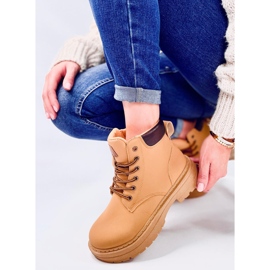 Bottines en bois femme Kellers Camel brun 6