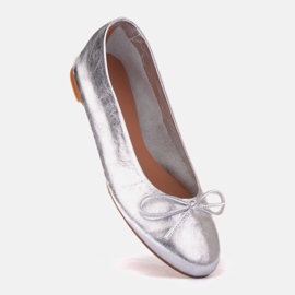 Marco Shoes ballerines Passo argent 1