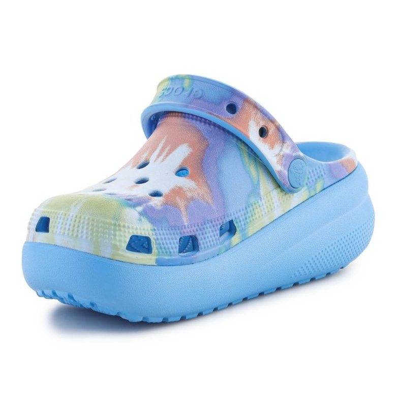 Crocs Classic Tie Dye Cutie Clog 208083-4KT chaussons en mousse bleu 2
