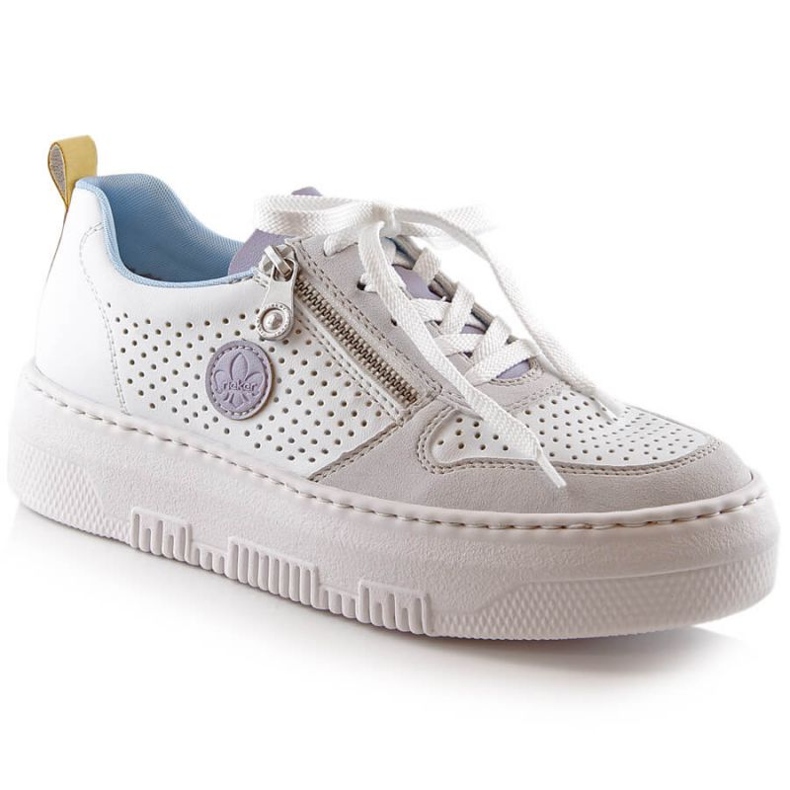 Chaussures confortables Rieker W RKR589 blanches 2