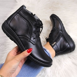 Helios W H612-2A bottes en cuir isolées, noir le noir 1