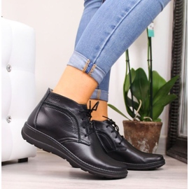 Helios W H612-2A bottes en cuir isolées, noir le noir 3