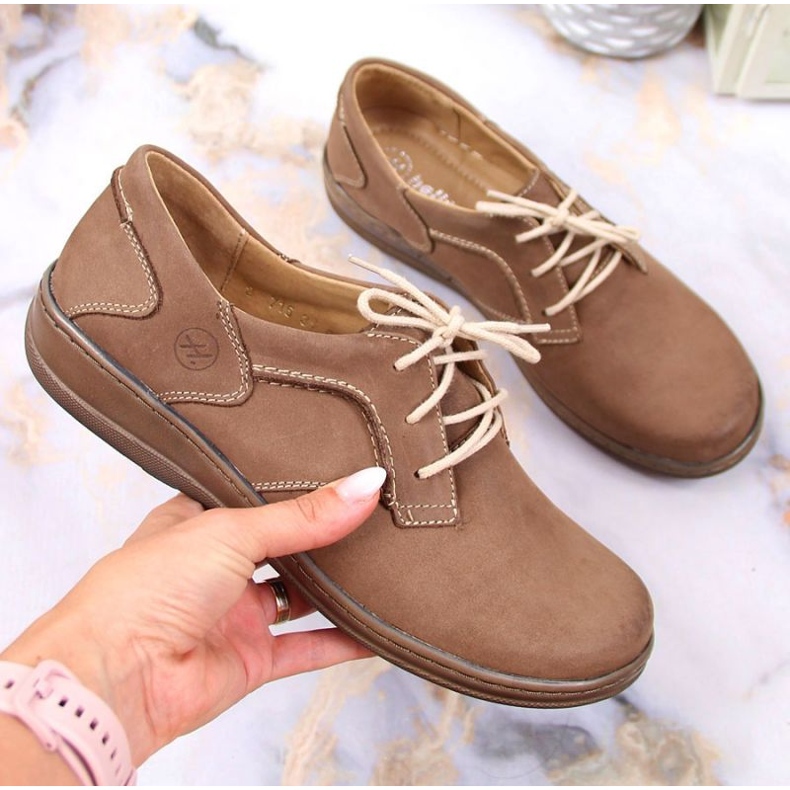 Helios W H715N chaussures confort, beige brun 1