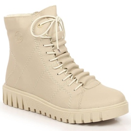 Rieker W RKR279C bottes à plateforme isolées, beige 1