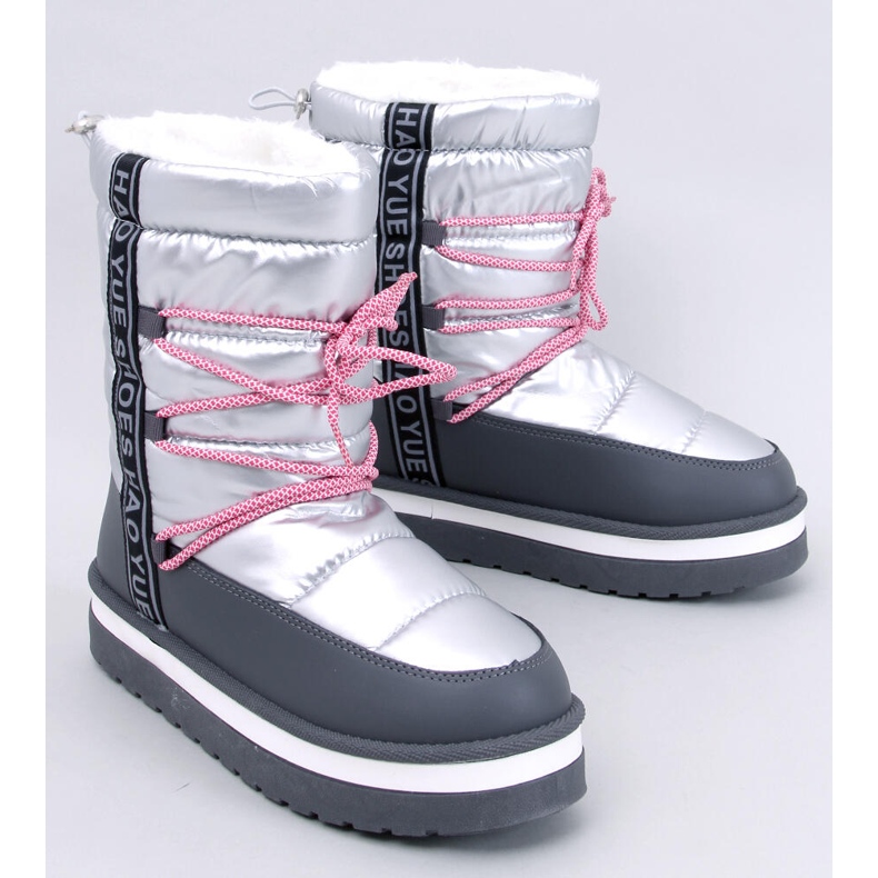Bottes de neige femme Archie Silver argent 1