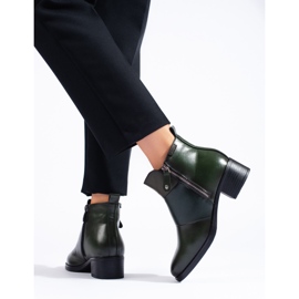Bottines pour femmes vert foncé de Vinceza 1
