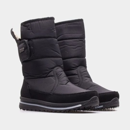 Les bottes de neige isolées légères de la femme progressent progj-21-08 noir le noir 1