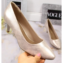 Sergio Leone W SK378E talons hauts brillants dorés d'or 1