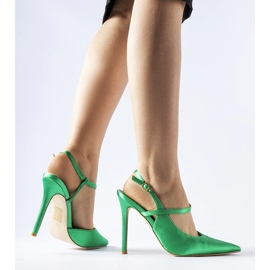 Talon ouvert vert Talons hauts Aquilone 1