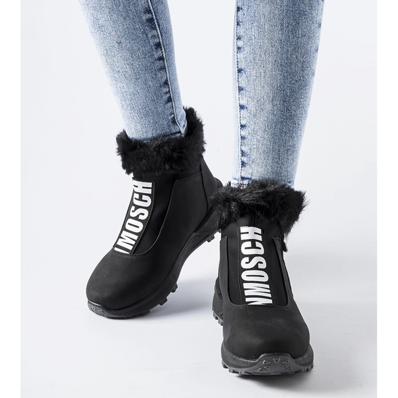 Baskets montantes isolantes noires Oneglia le noir 1