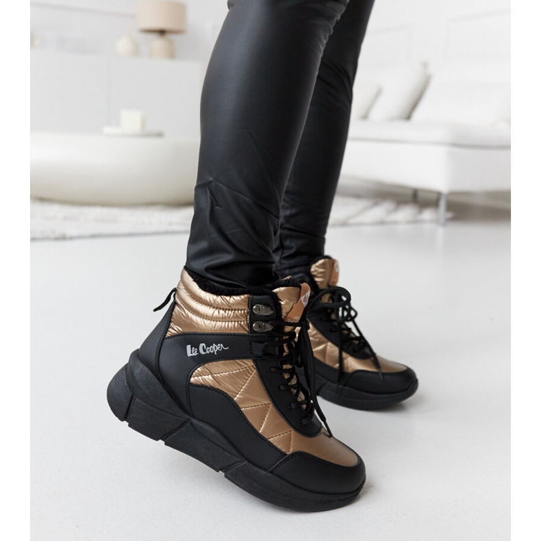 Bottes de neige dorées Lee Cooper LCJ-23-44-1986L le noir 2 Bottes de neige dorées Lee Cooper LCJ-23-44-1986L le noir 2