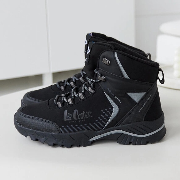 Lee Cooper Bottes isolées noires pour hommes LCJ-22-01-1399M Noir le noir 1