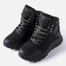 Chaussures de trekking Nurra isolées noires pour hommes 1