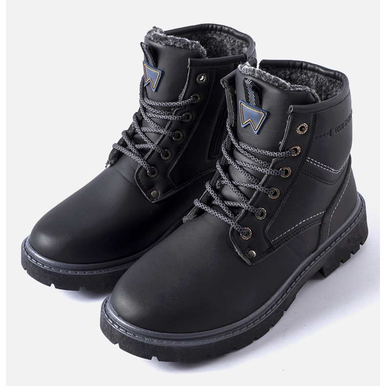 Bottes Telti isolées classiques noires pour hommes 1