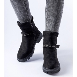 Bottines Gibsonia isolées noires 1