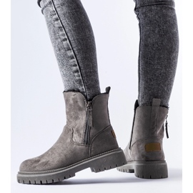 Bottines Tesoriero classiques isolées grises 1