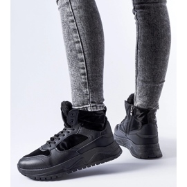 Baskets Malles hautes isolées noires 1