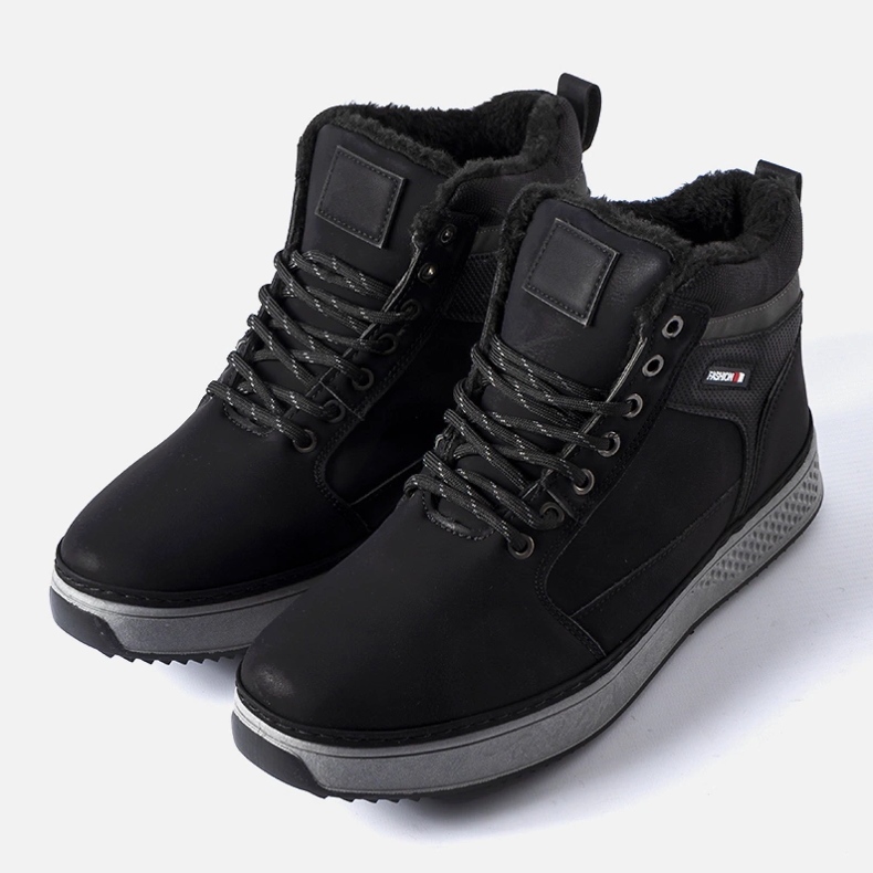 Bottes d'hiver Nicodemo isolées noires 1