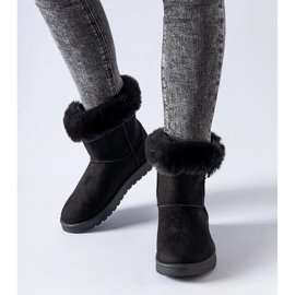 Boots de neige Borgorato noires doublées de fourrure 1