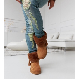 Boots de neige Geradino marron doublées de fourrure brun 1 Boots de neige Geradino marron doublées de fourrure brun 1