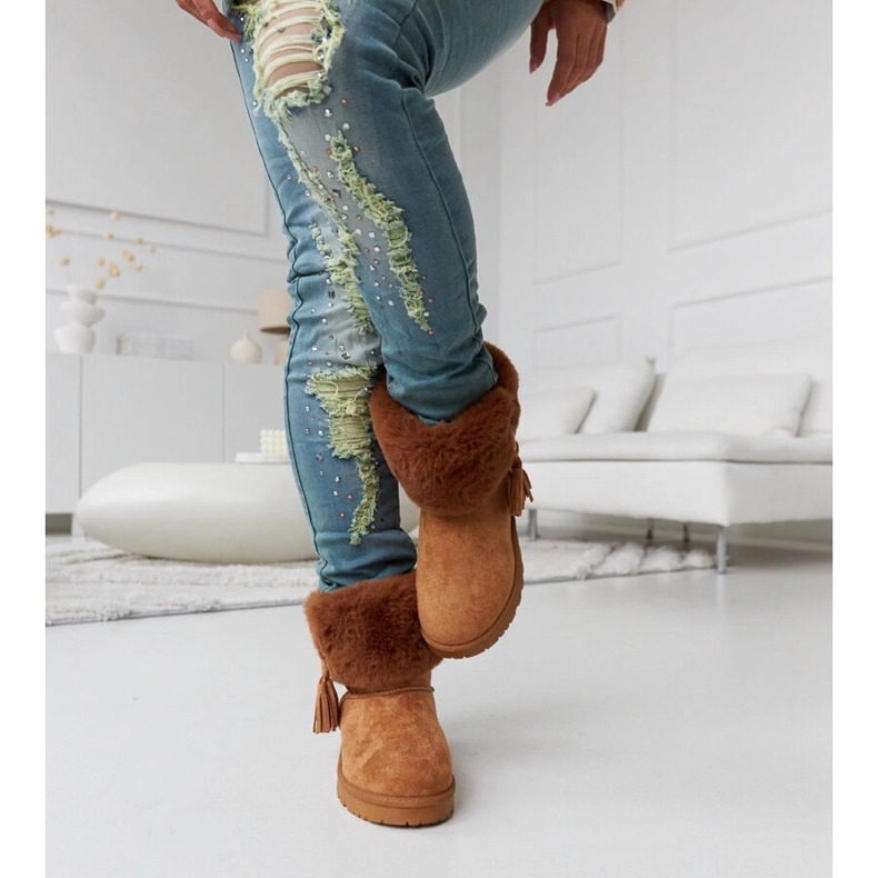 Boots de neige Geradino marron doublées de fourrure brun 1 Boots de neige Geradino marron doublées de fourrure brun 1