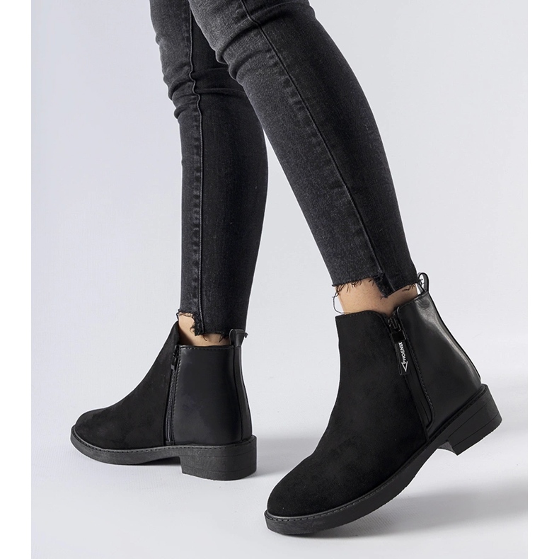 Bottines Montaldo classiques isolées noires le noir 1