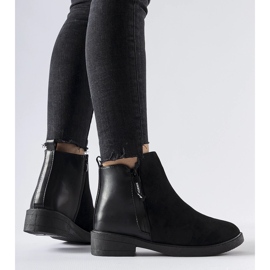 Bottines Montaldo classiques isolées noires le noir 2