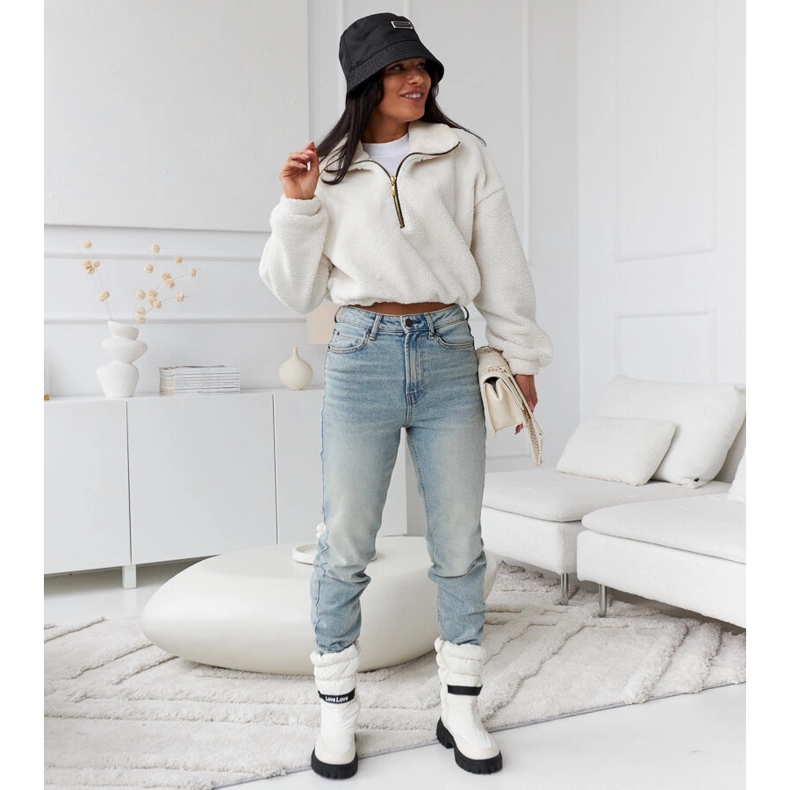 Bottes de neige isolées beiges pour femmes par Pulliam 1