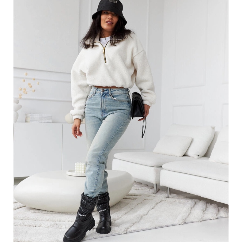 Bottes de neige isolées femme Pulliam noires 1