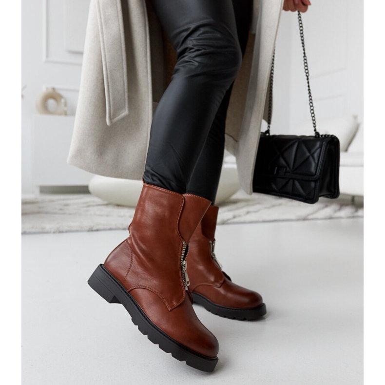 Bottes isolées marron avec fermeture éclair d'Oakdale brun 1