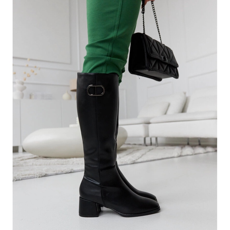 Boots noires avec boucle décorative Sydney 1