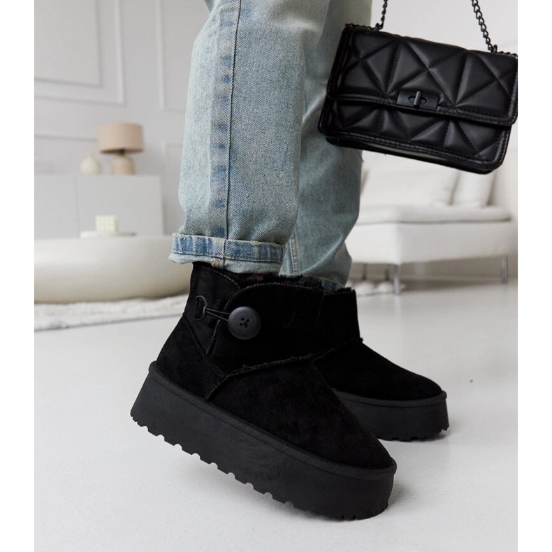 Bottes de neige courtes isolées noires par Casimiro 2
