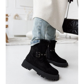 Bottes isolées noires en éco-daim Arturo le noir 2
