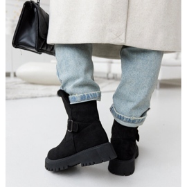 Bottes isolées noires en éco-daim Arturo le noir 3