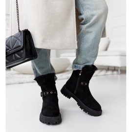 Bottes isolées noires en éco-daim Arturo le noir 4