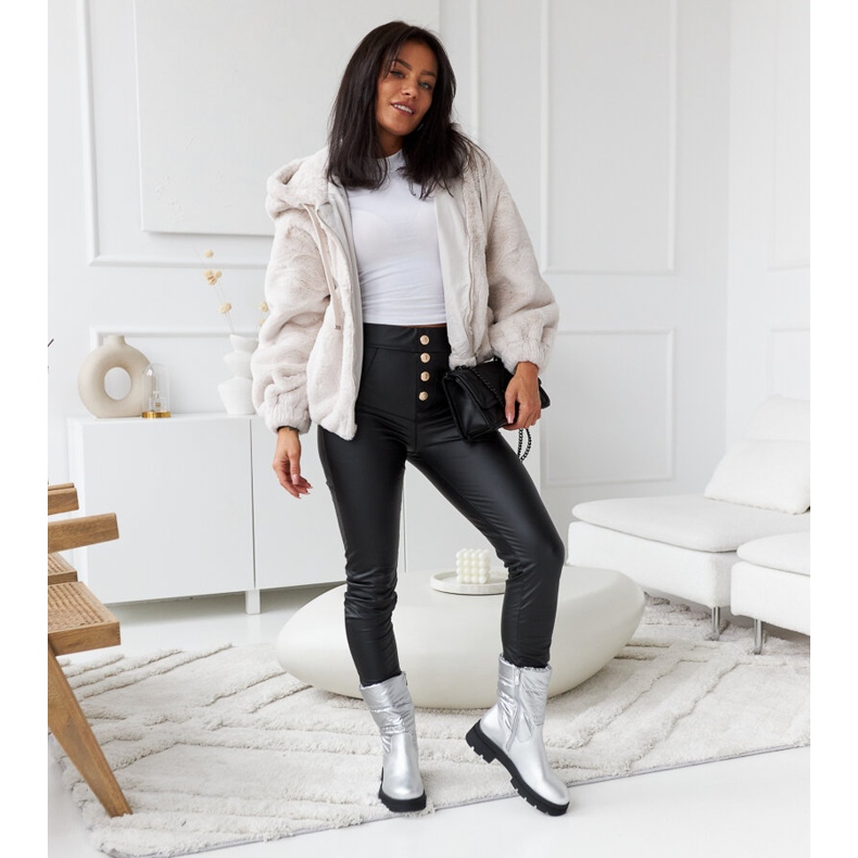 Bottines isolées argentées avec matelassage Malvaro 2