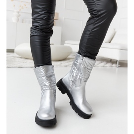 Bottines isolées argentées avec matelassage Malvaro 5