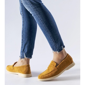 Mocassins beige foncé en éco-daim Ferragus 1