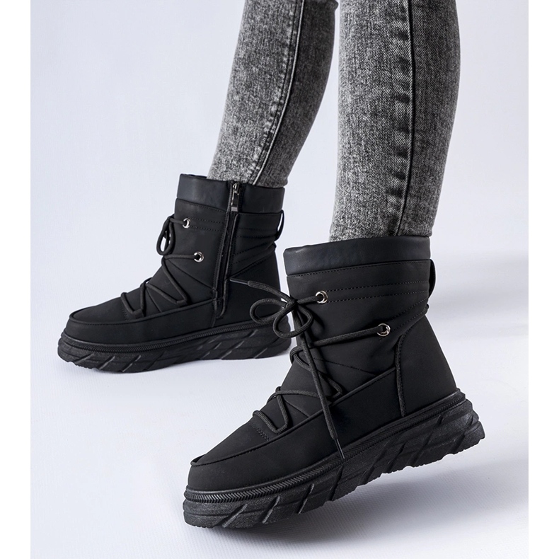 Bottes de neige isolées Jamison noires mates le noir 1 Bottes de neige isolées Jamison noires mates le noir 1