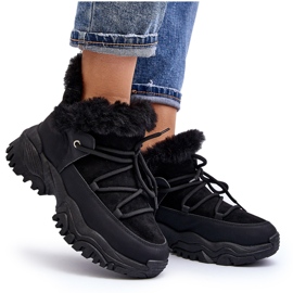 Bottes Trappeuses Pour Femmes Avec Fourrure Noir Cresandi le noir 8