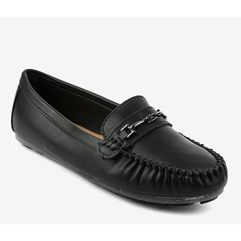 Mocassins ballerines en éco-cuir noir FM3102A le noir 1