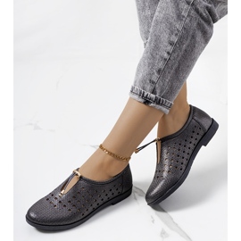 Chaussures ajourées noires Cassinia le noir multicolore 2