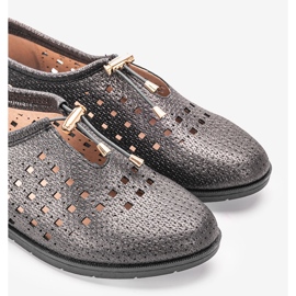 Chaussures ajourées noires Cassinia le noir multicolore 5