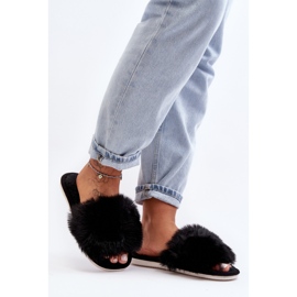 Chaussons Pour Femmes Avec Fourrure Noir Vienitta 2