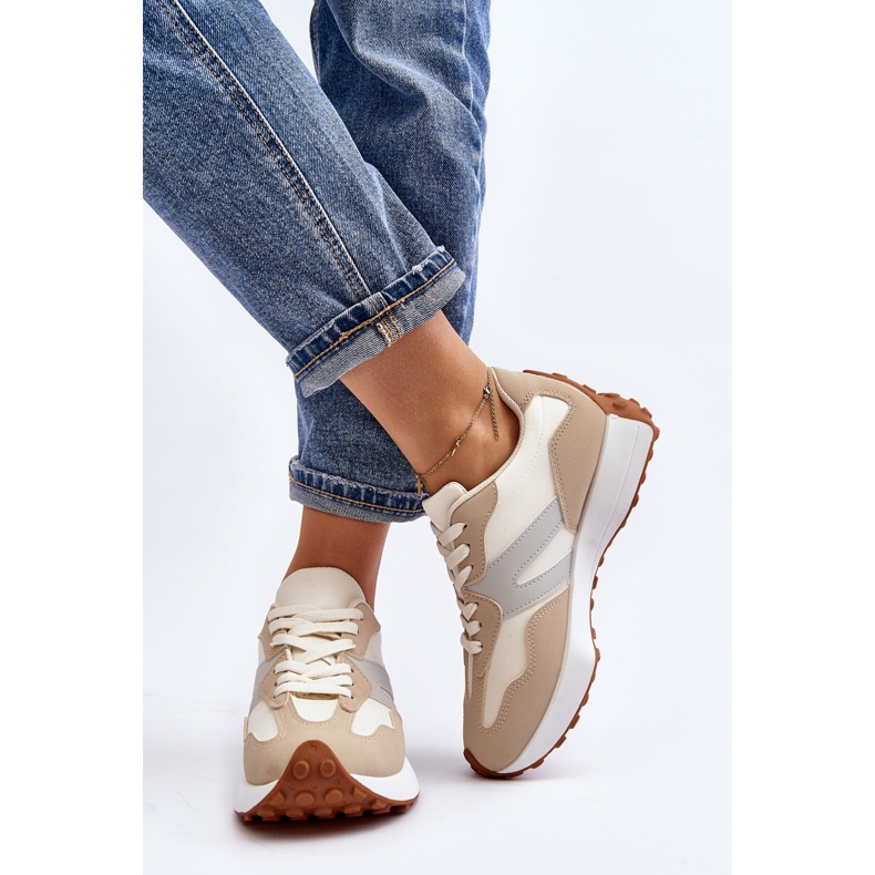 Chaussures de sport Chloette beiges pour femmes 1 Chaussures de sport Chloette beiges pour femmes 1