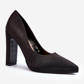 Escarpins à talons hauts Piatti noirs 2