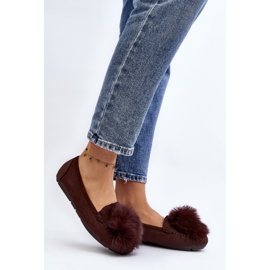 Mocassins Femme Avec Fourrure Marron Novas brun 2 Mocassins Femme Avec Fourrure Marron Novas brun 2