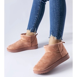 Bottes de neige courtes isolées roses Guglielma noir 1