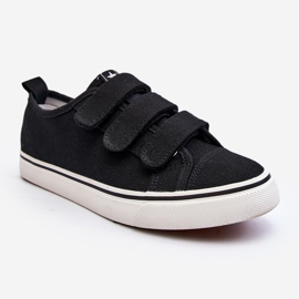 Baskets Basses Velcro Enfant Noir Dilan 2